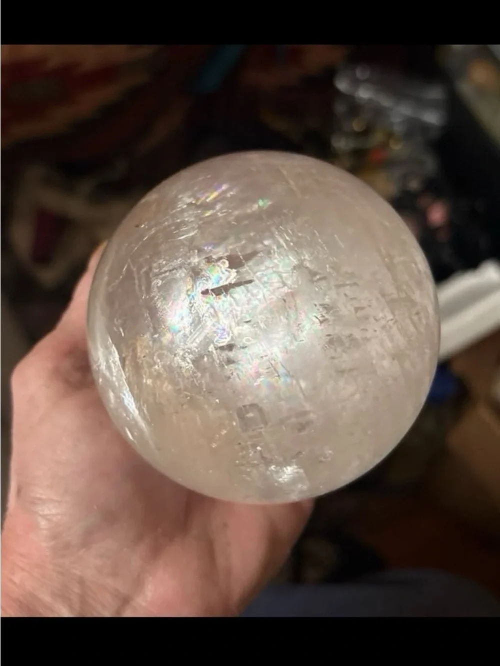 Optical Calcite Sphere over 2lbs HQ